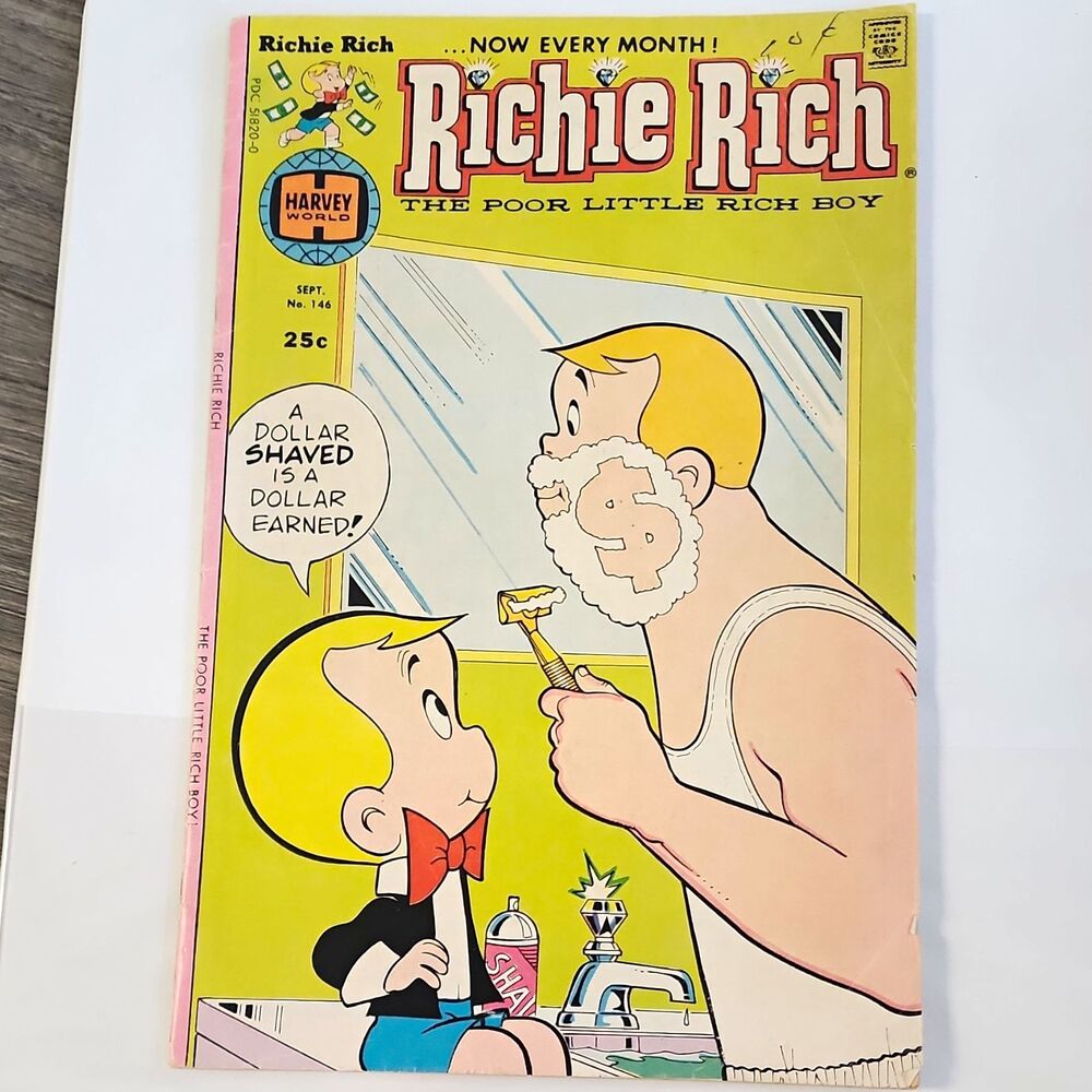 Harvey Richie Rich #146 1976 Bronze Age Comic Book "Aunt Bigga"